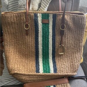 Lauren Ralph Lauren Bag with matching smaller bag!